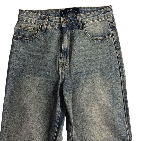 Women's Lioness Light Wash Slit Leg Denim Jeans size Extra Small - Picture 2 of 7